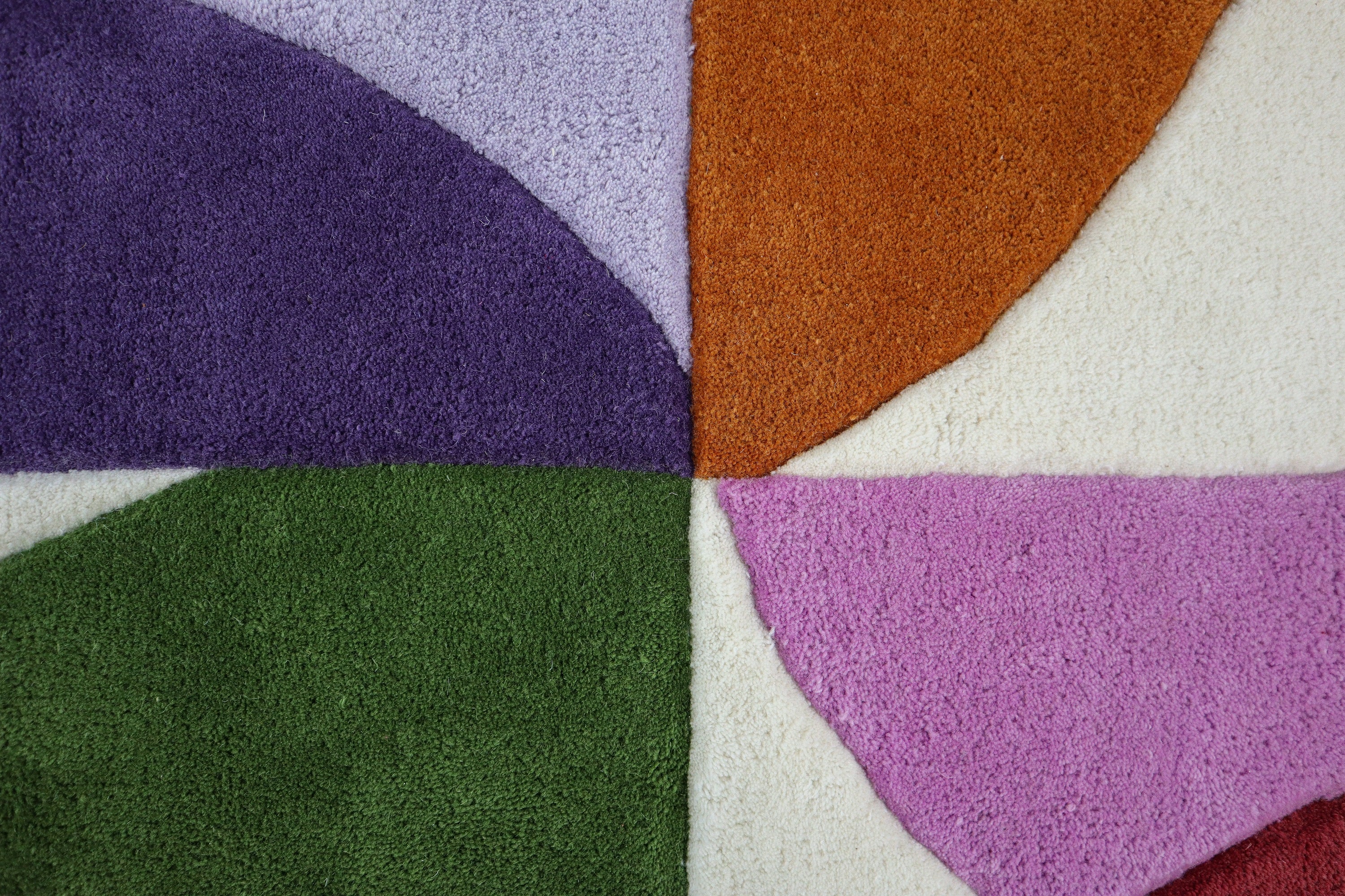 Aurora Abstract Hand Tufted Wool Rug | Multicolor Modern Geometr