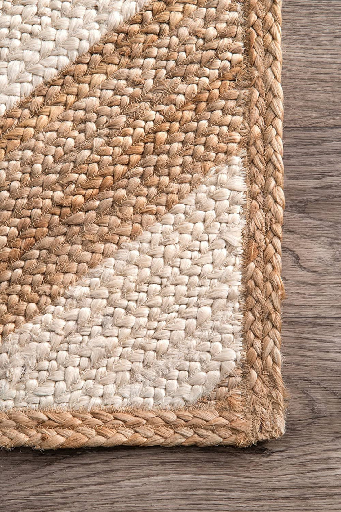 Amara Mandala Jute Bohemian Stitched Handmade Rug