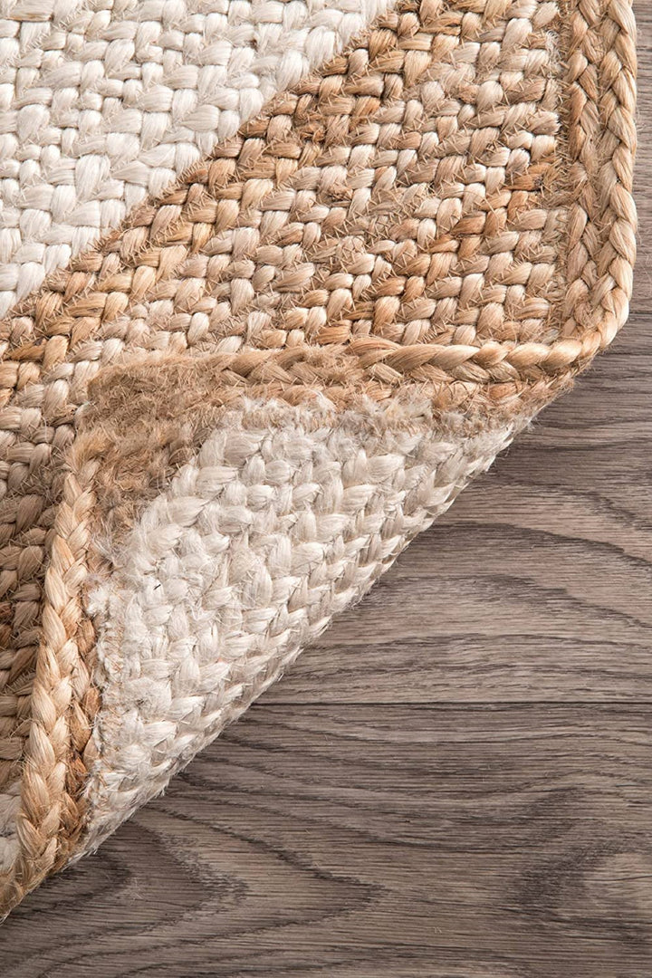 Amara Mandala Jute Bohemian Stitched Handmade Rug