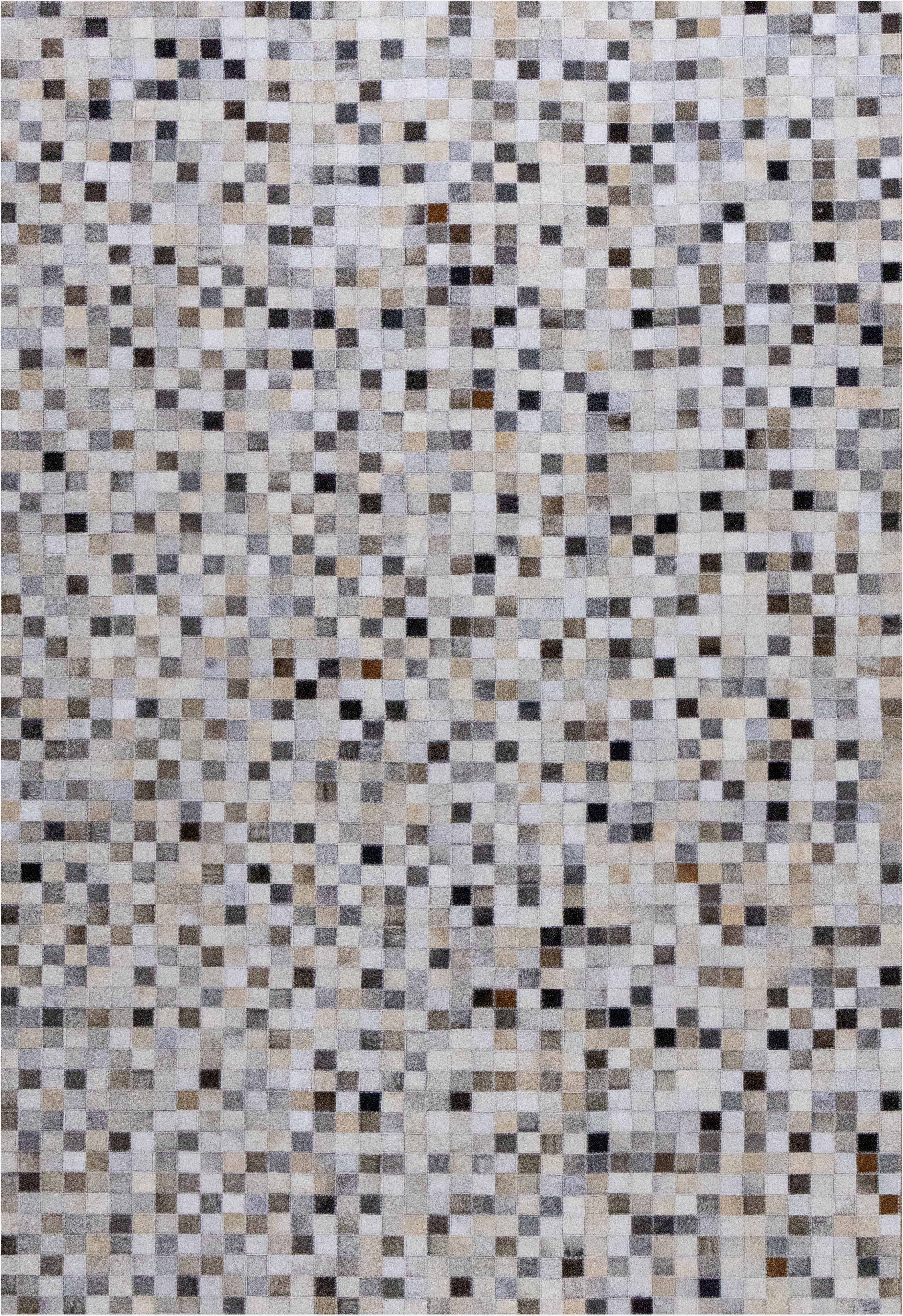 Avalon Terrane Leather Patched Hand-Stitched Rug