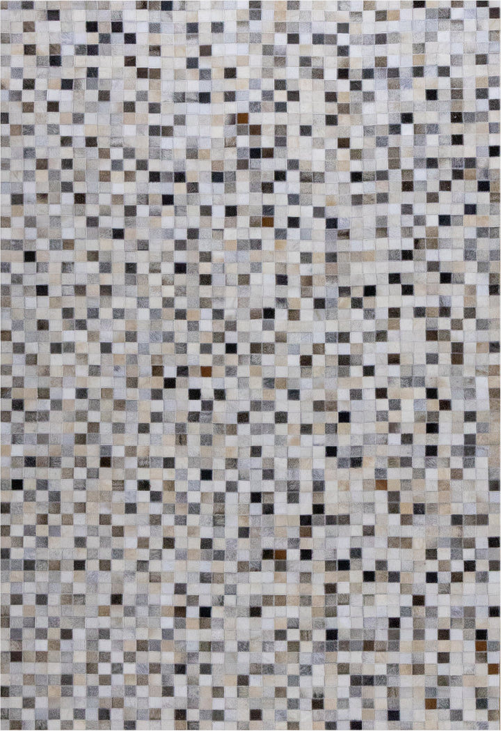 Avalon Terrane Leather Patched Hand-Stitched Rug