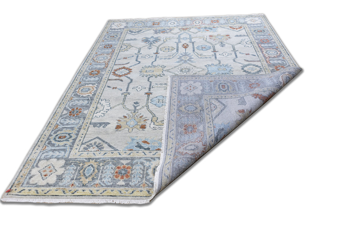 Bellamy Traditional Beige Hand-Knotted Wool Rug