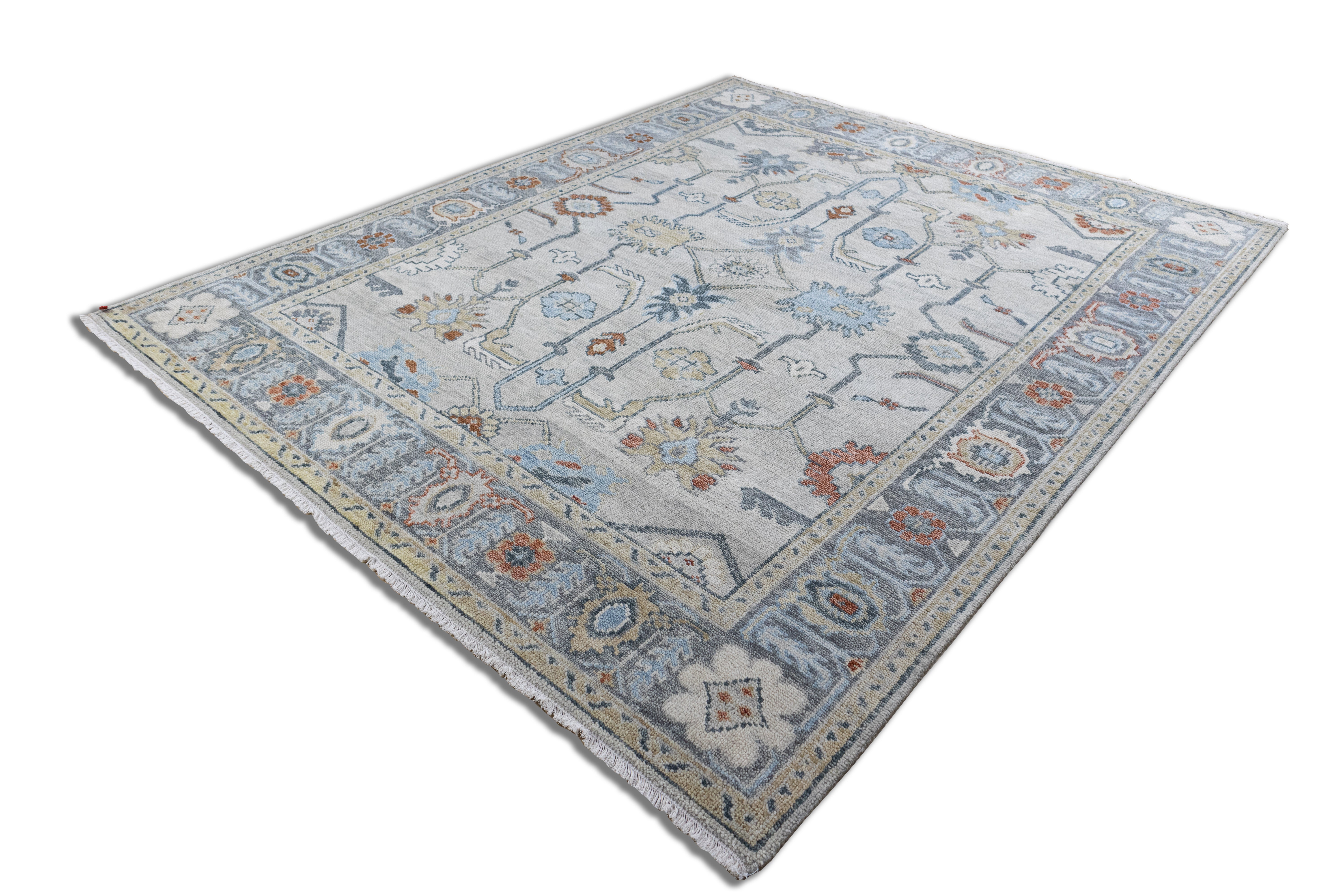 Bellamy Traditional Beige Hand-Knotted Wool Rug