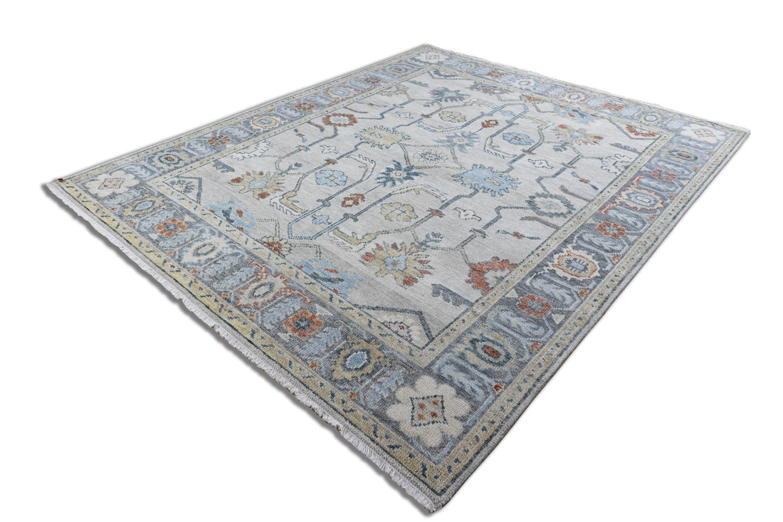 Bellamy Traditional Beige Hand-Knotted Wool Rug