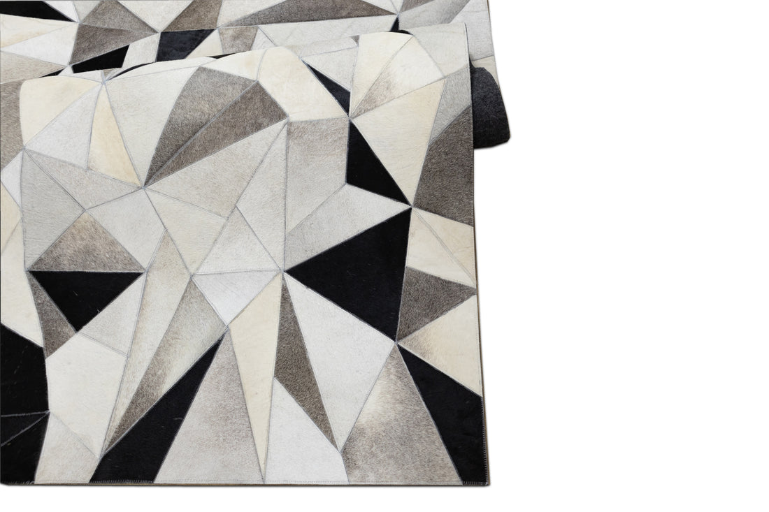 Caliber Artisan Leather Patched Hand-Stitched Rug