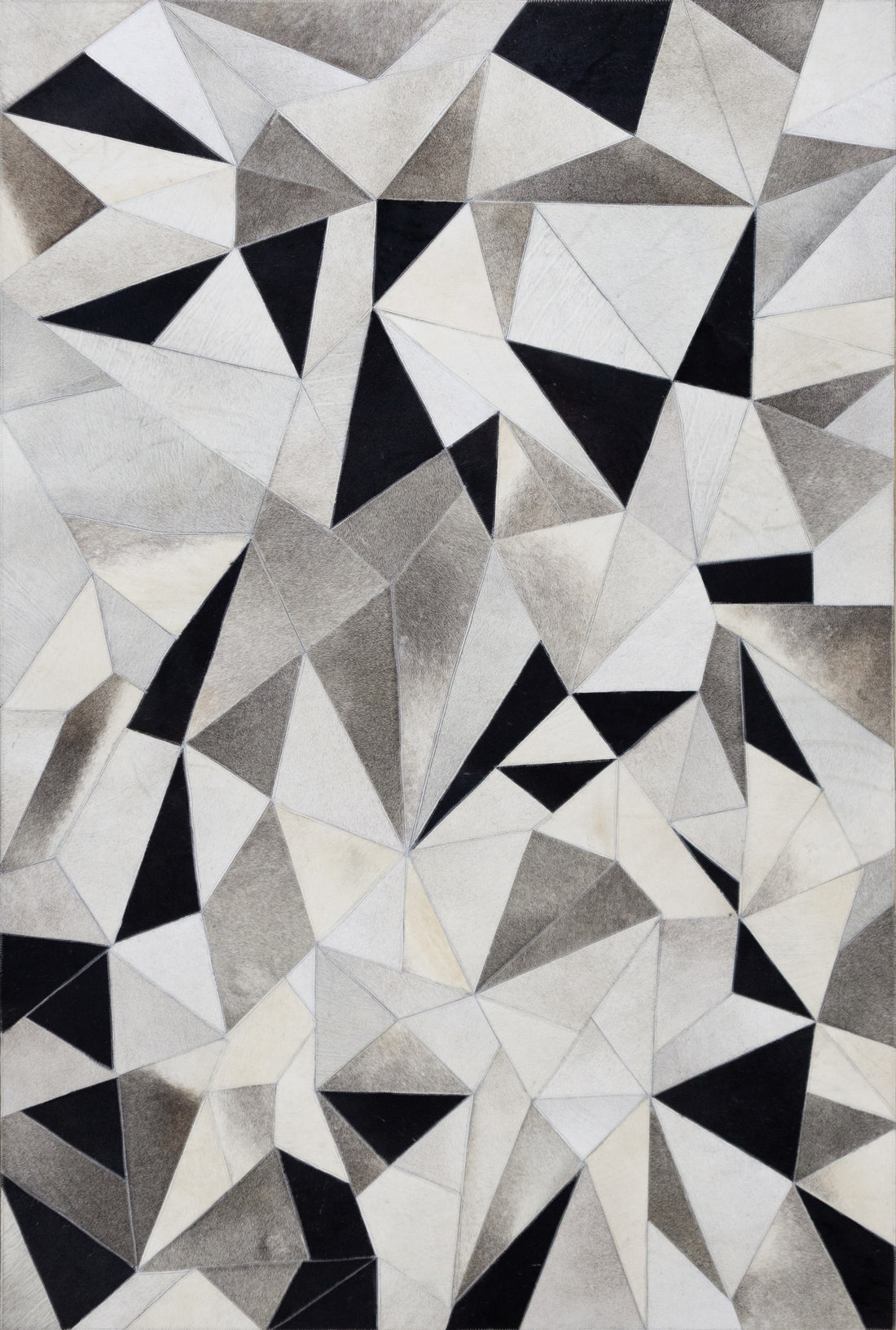 Caliber Artisan Leather Patched Hand-Stitched Rug