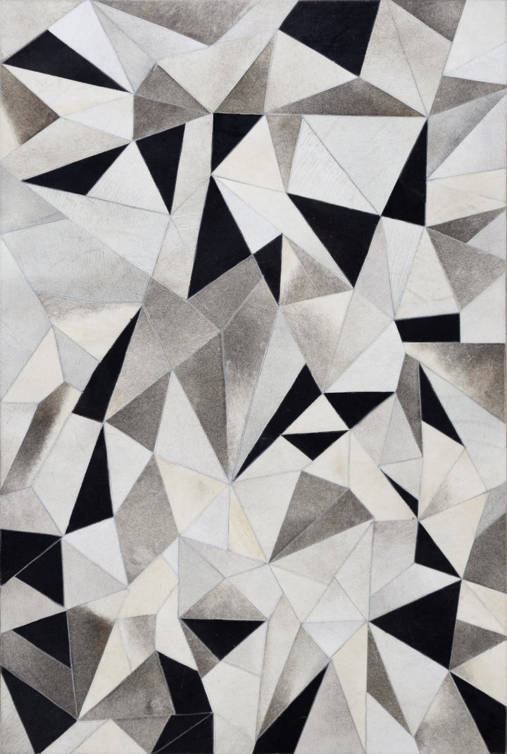Caliber Artisan Leather Patched Hand-Stitched Rug