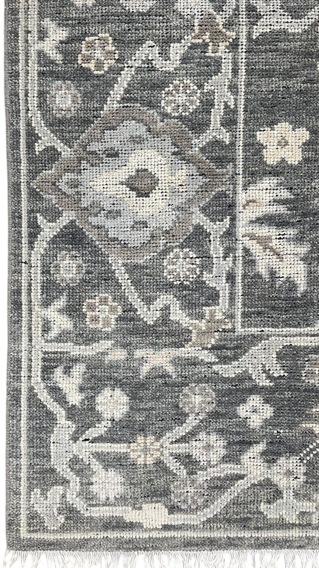 Hadley Grey Oushak Hand-Knotted Wool Rug
