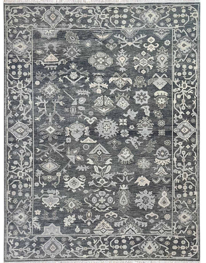 Hadley Grey Oushak Hand-Knotted Wool Rug