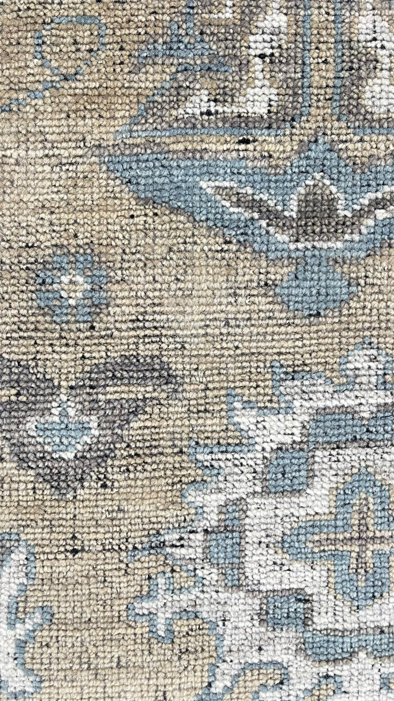 Isolde Beige Oushak Hand-Knotted Wool Rug
