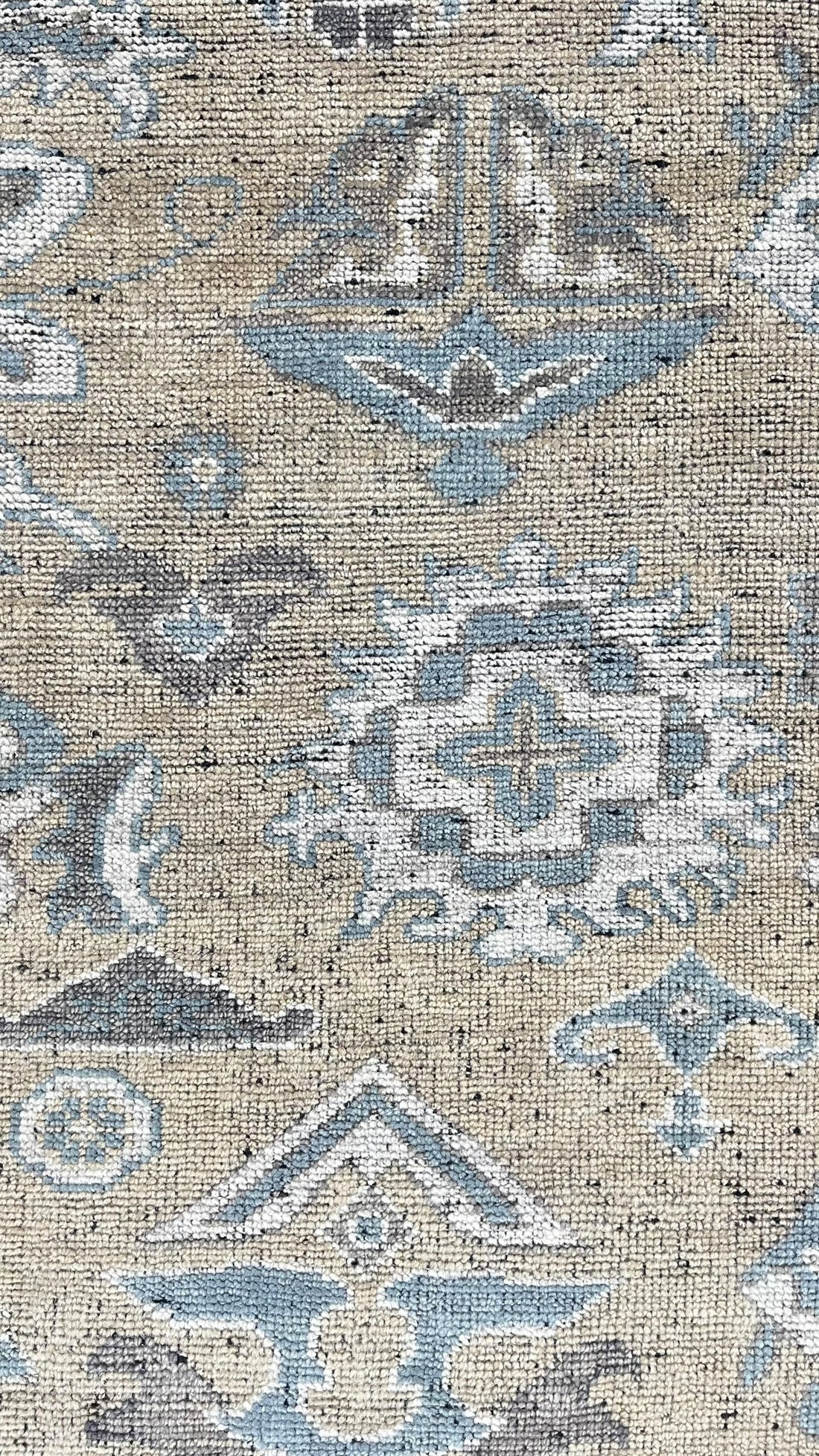 Isolde Beige Oushak Hand-Knotted Wool Rug