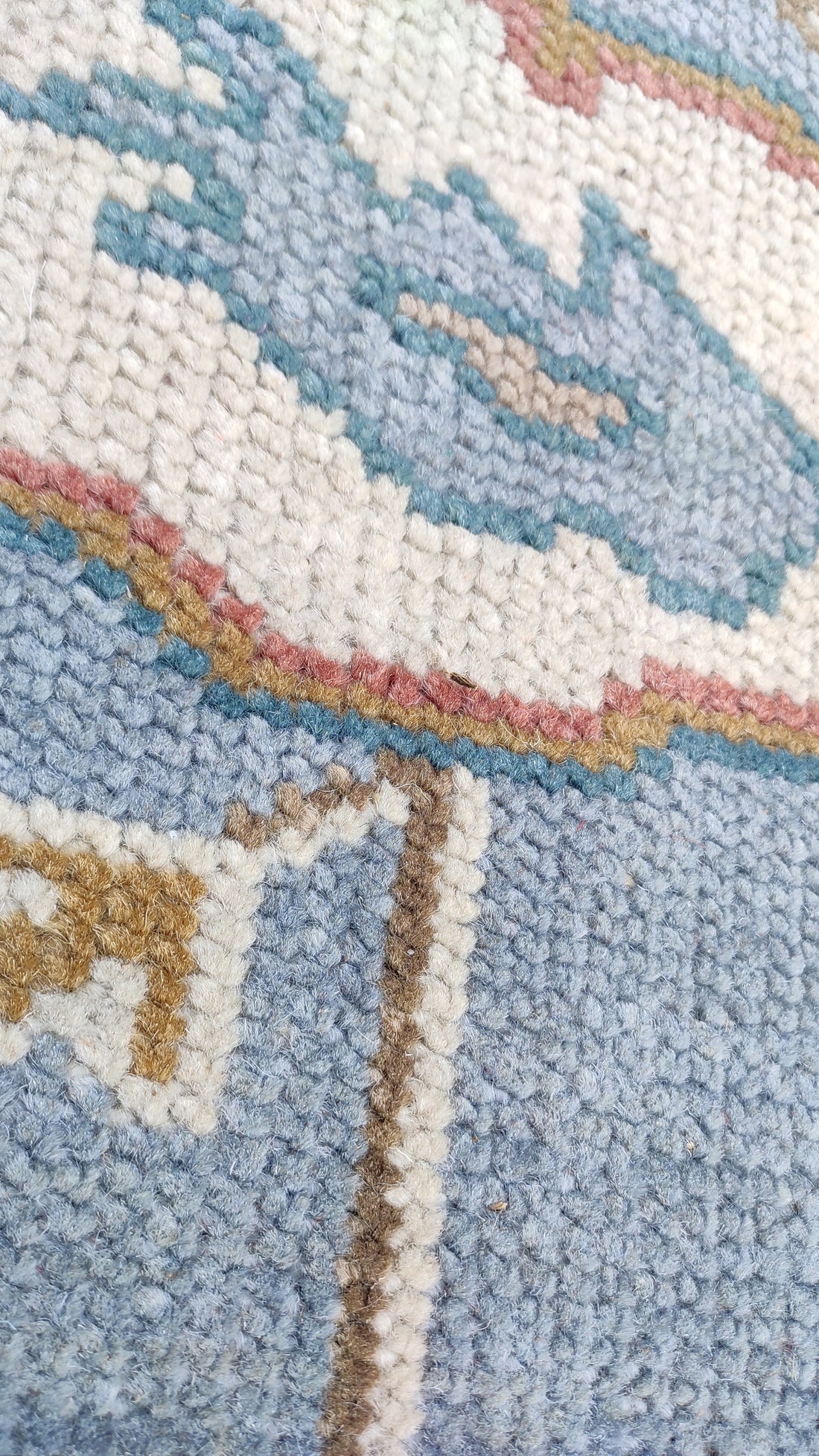 Larson Blue Persian Hand-Knotted Wool Rug