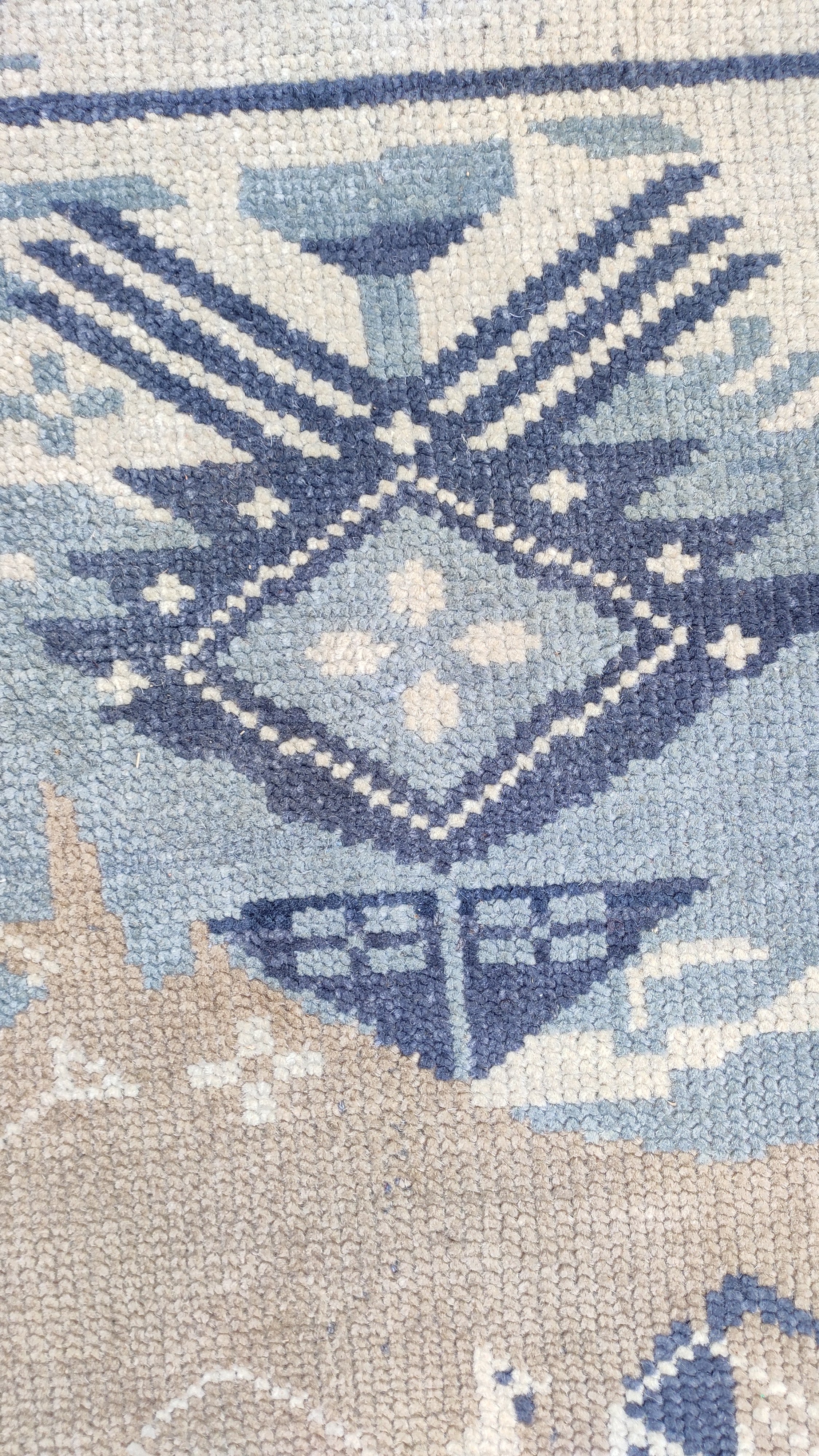 Marlise Blue Gen-Z Gabbeh Hand-Knotted Wool Rug