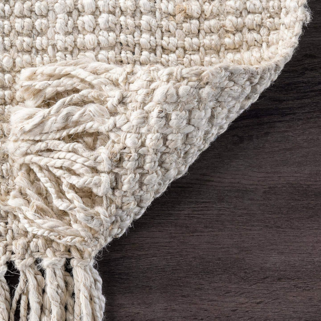 Marrakesh Diamond Jute Bohemian Stitched Handmade Rug