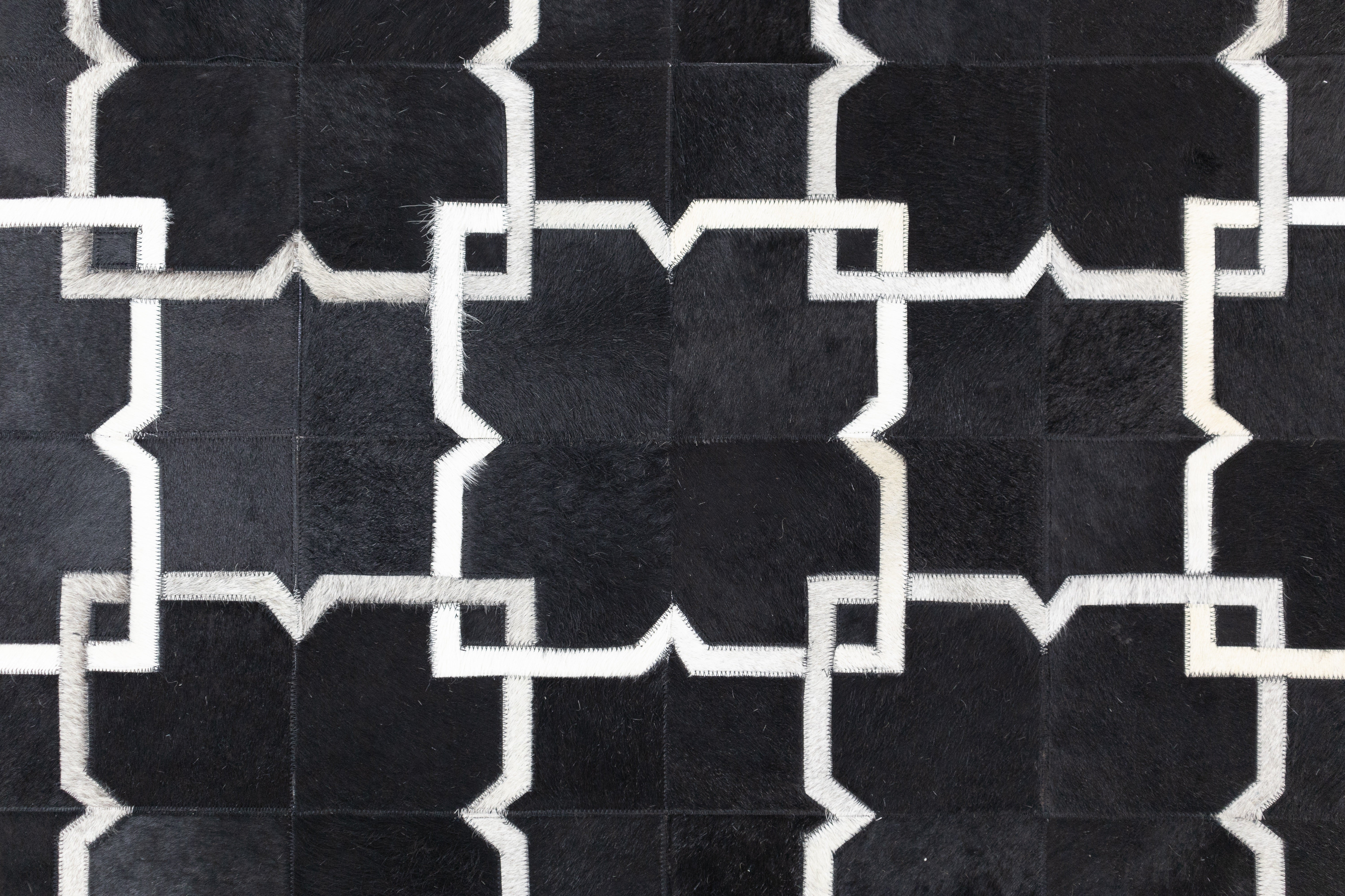 Montis Earth Leather Patched Hand-Stitched Rug