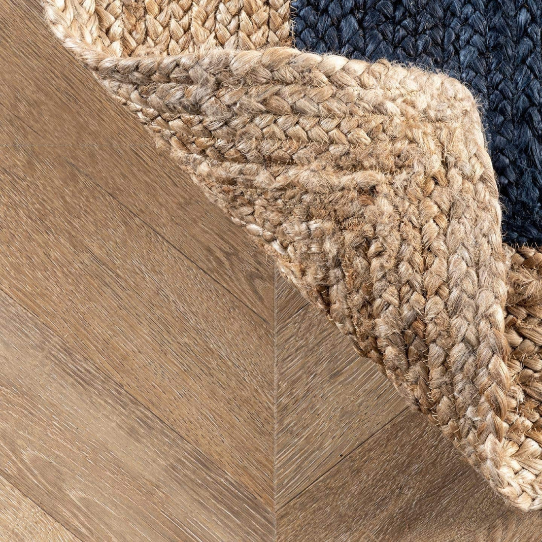 Oaxaca Flatweave Jute Bohemian Stitched Handmade Rug