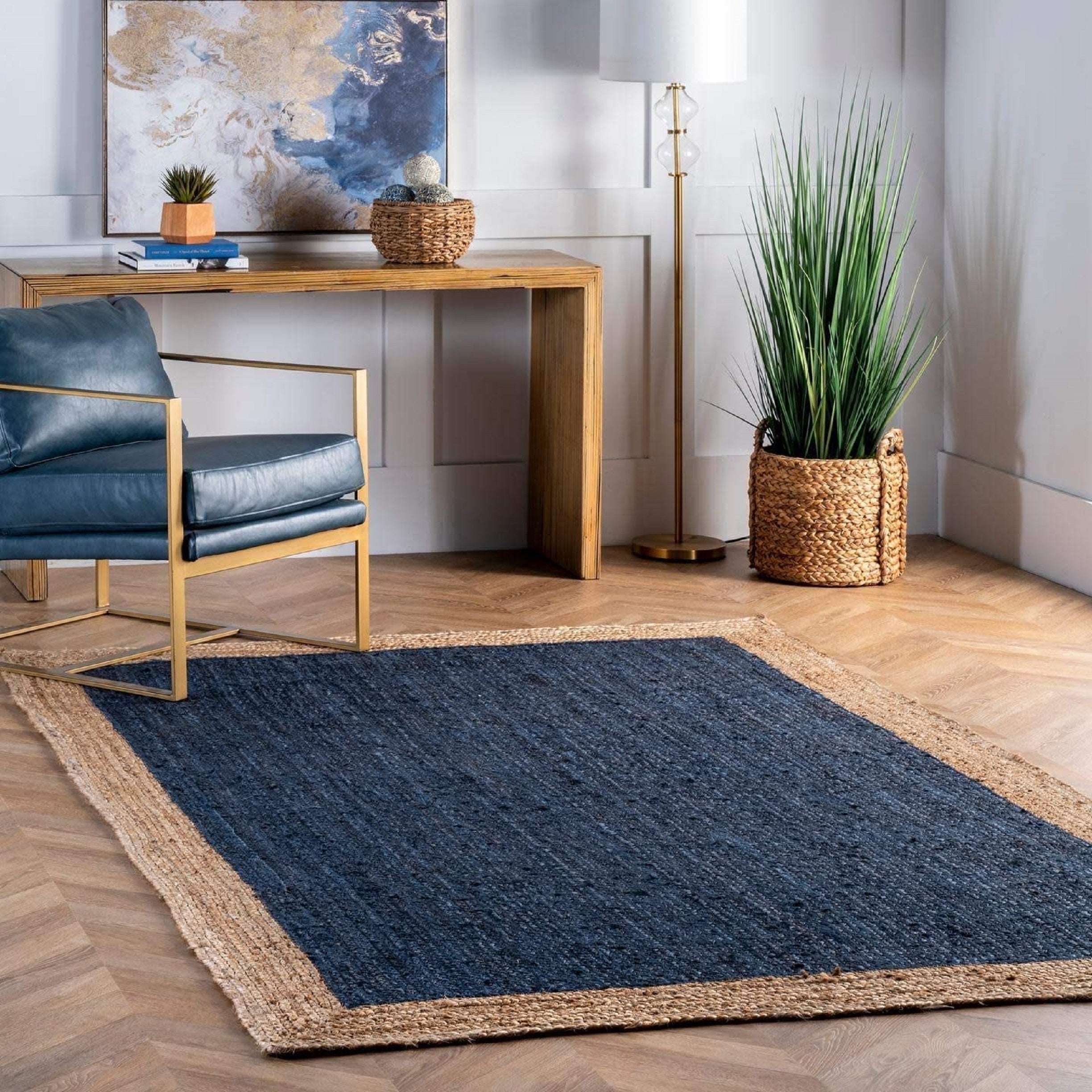 Oaxaca Flatweave Jute Bohemian Stitched Handmade Rug