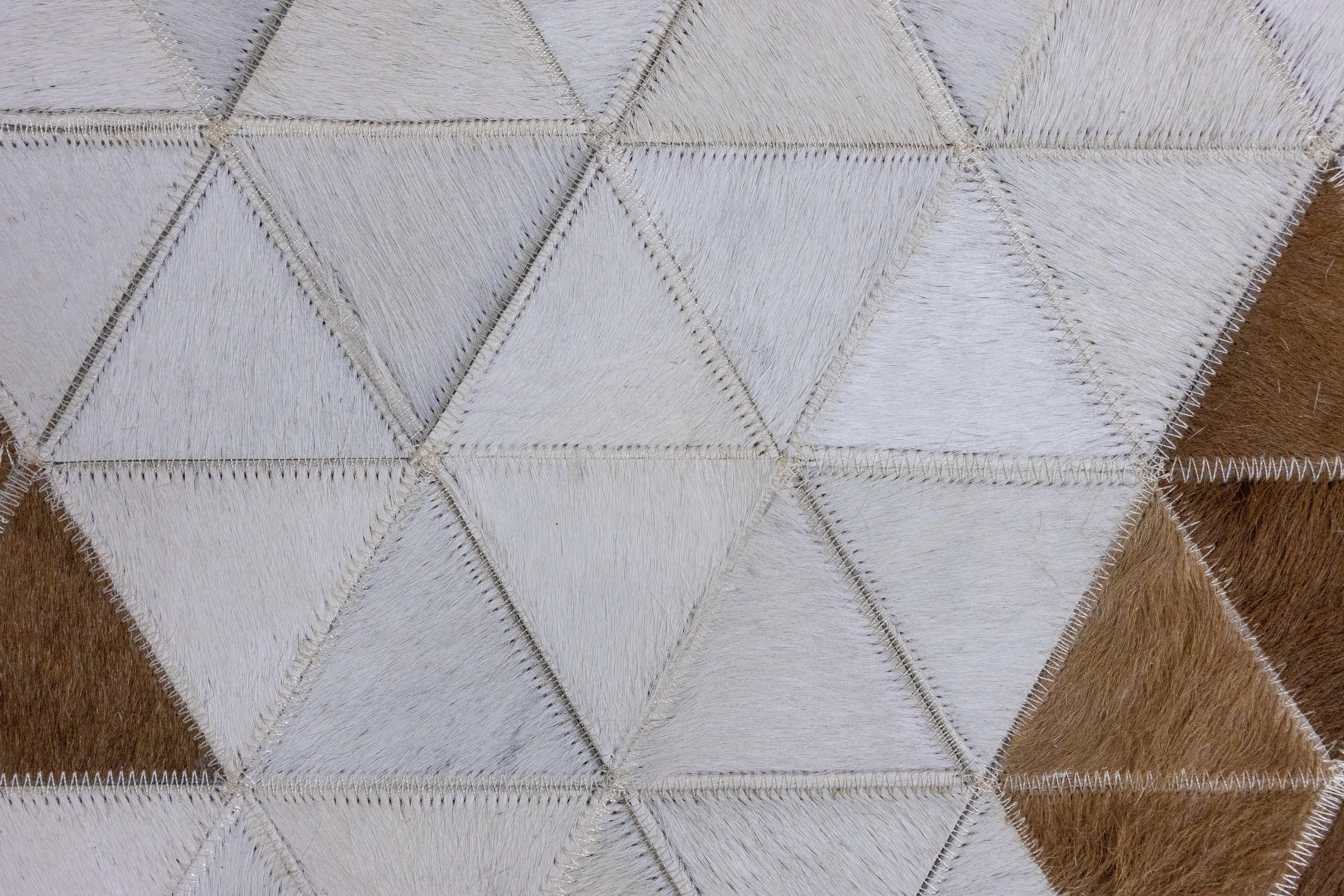 Phoenix Horizon Leather Patched Hand-Stitched Rug