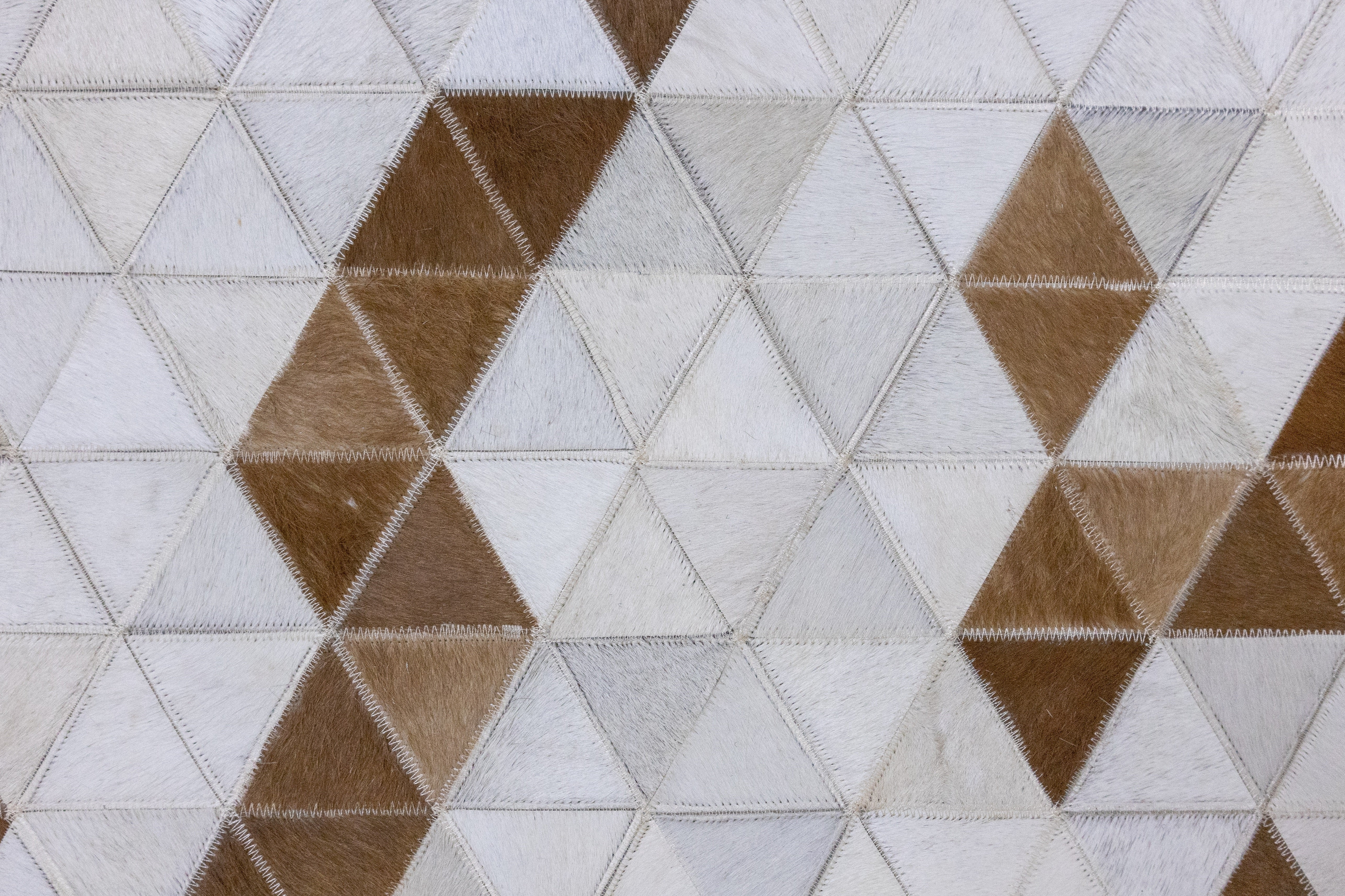 Phoenix Horizon Leather Patched Hand-Stitched Rug