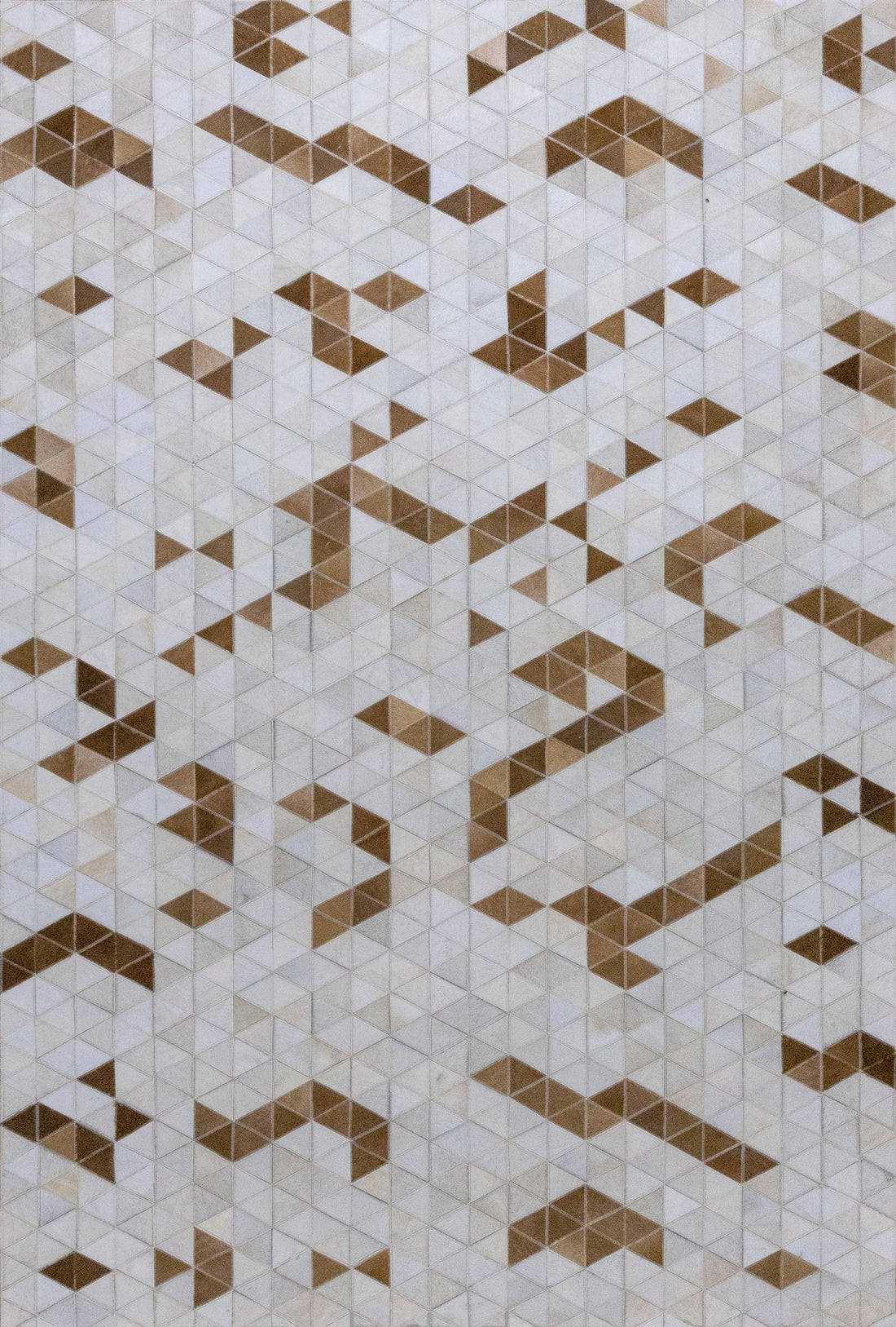 Phoenix Horizon Leather Patched Hand-Stitched Rug