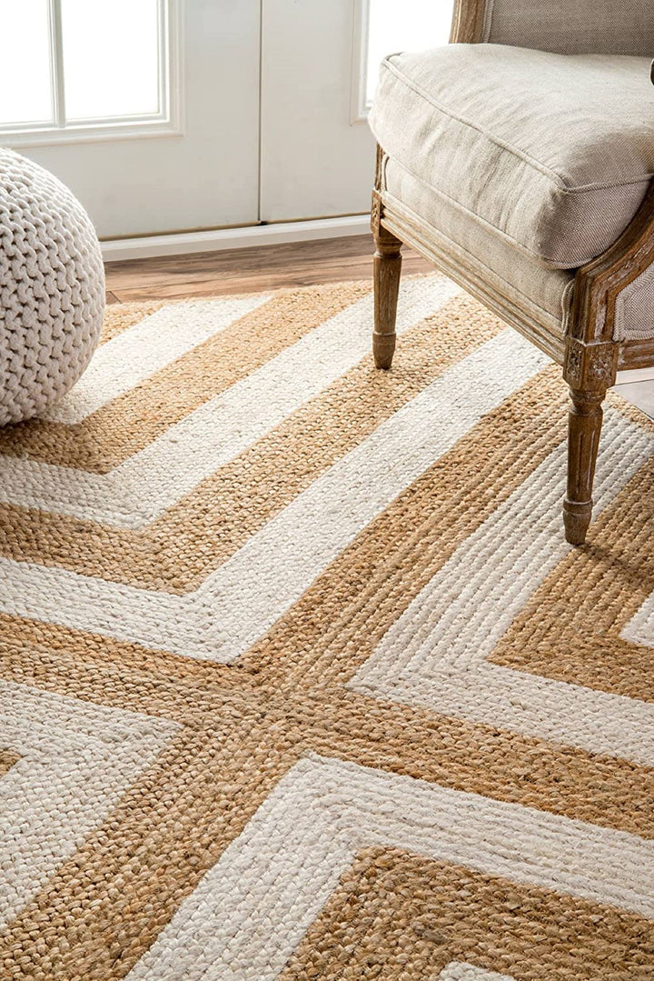 Sienna Earth Jute Bohemian Stitched Handmade Rug