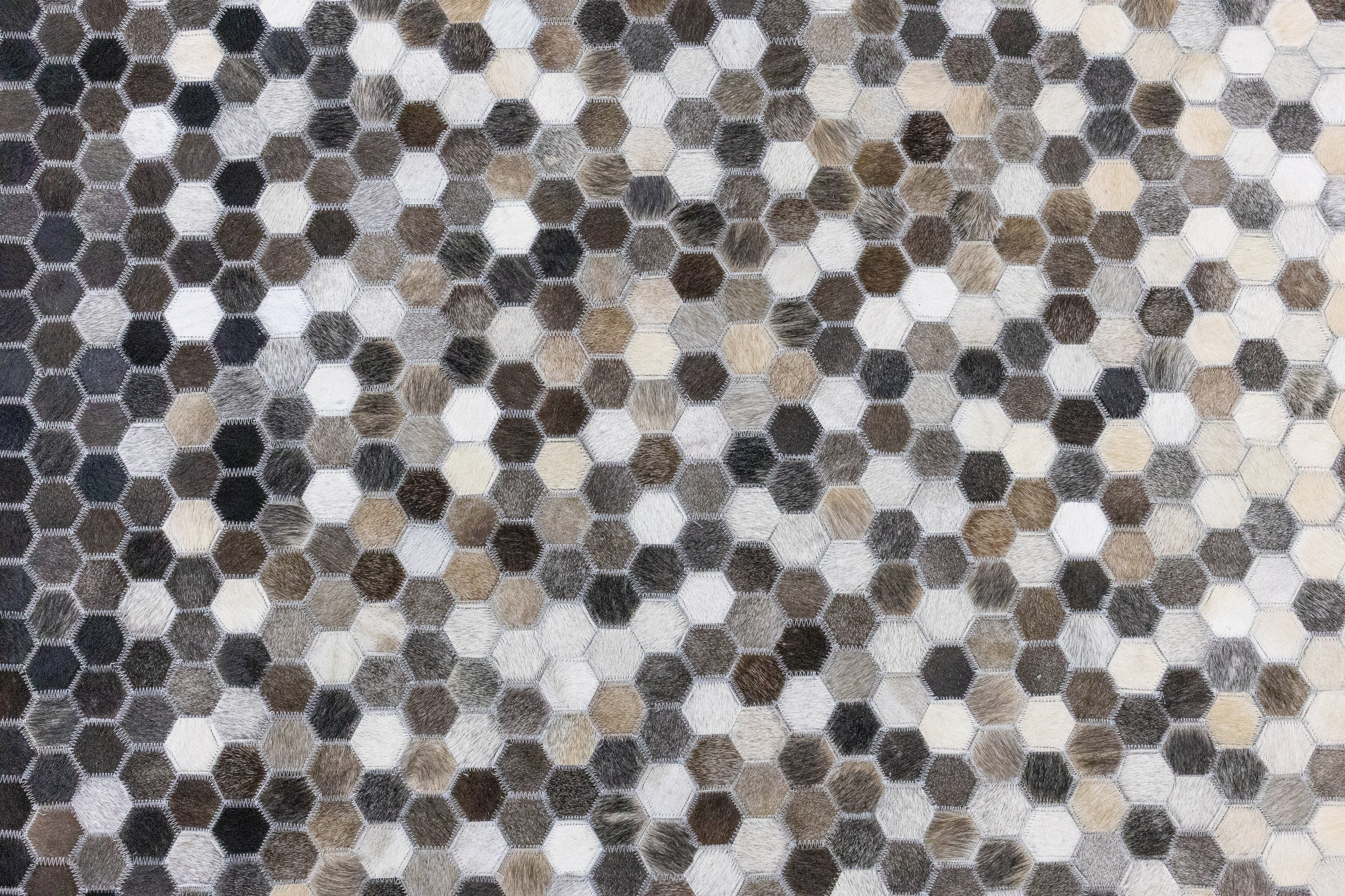 Sonoma Stitch Leather Patched Hand-Stitched Rug