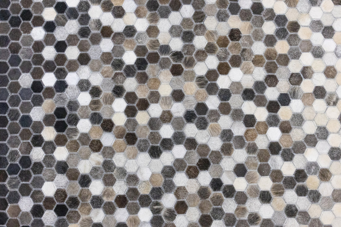 Sonoma Stitch Leather Patched Hand-Stitched Rug