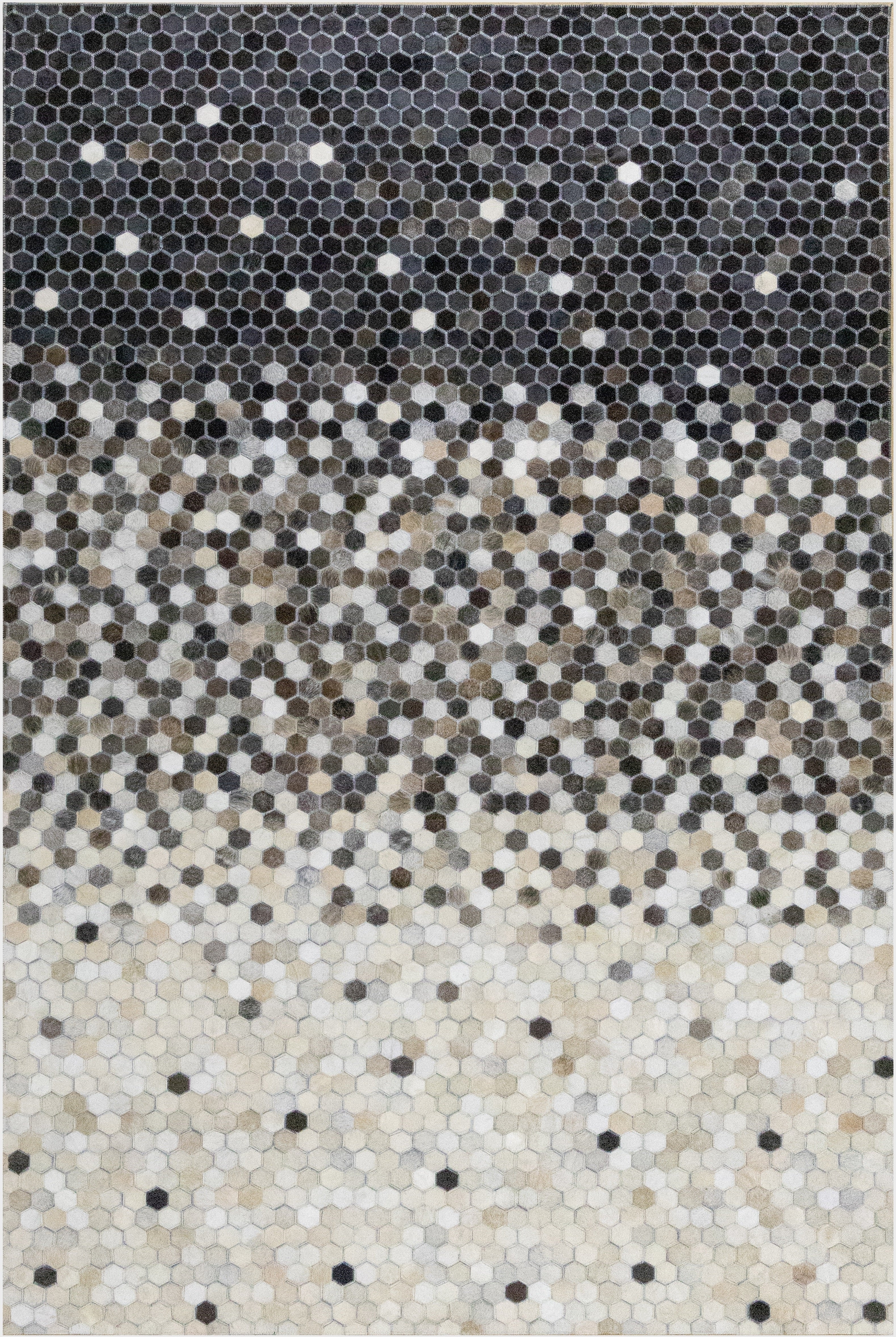 Sonoma Stitch Leather Patched Hand-Stitched Rug