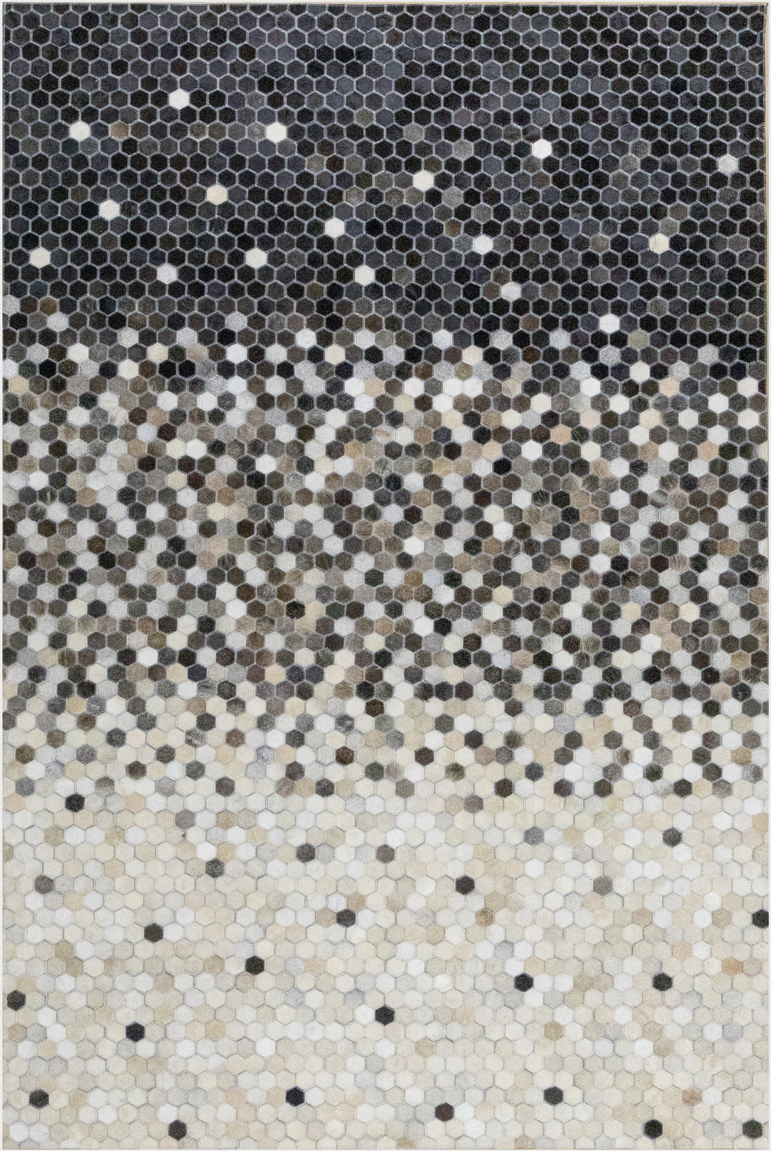 Sonoma Stitch Leather Patched Hand-Stitched Rug