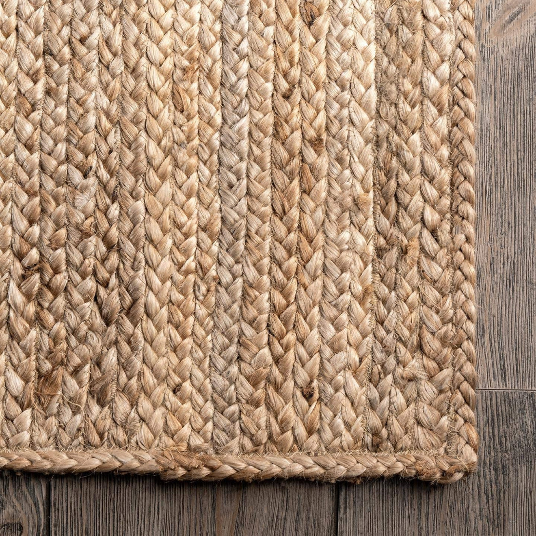 Zuma Textured Jute Bohemian Stitched Handmade Rug