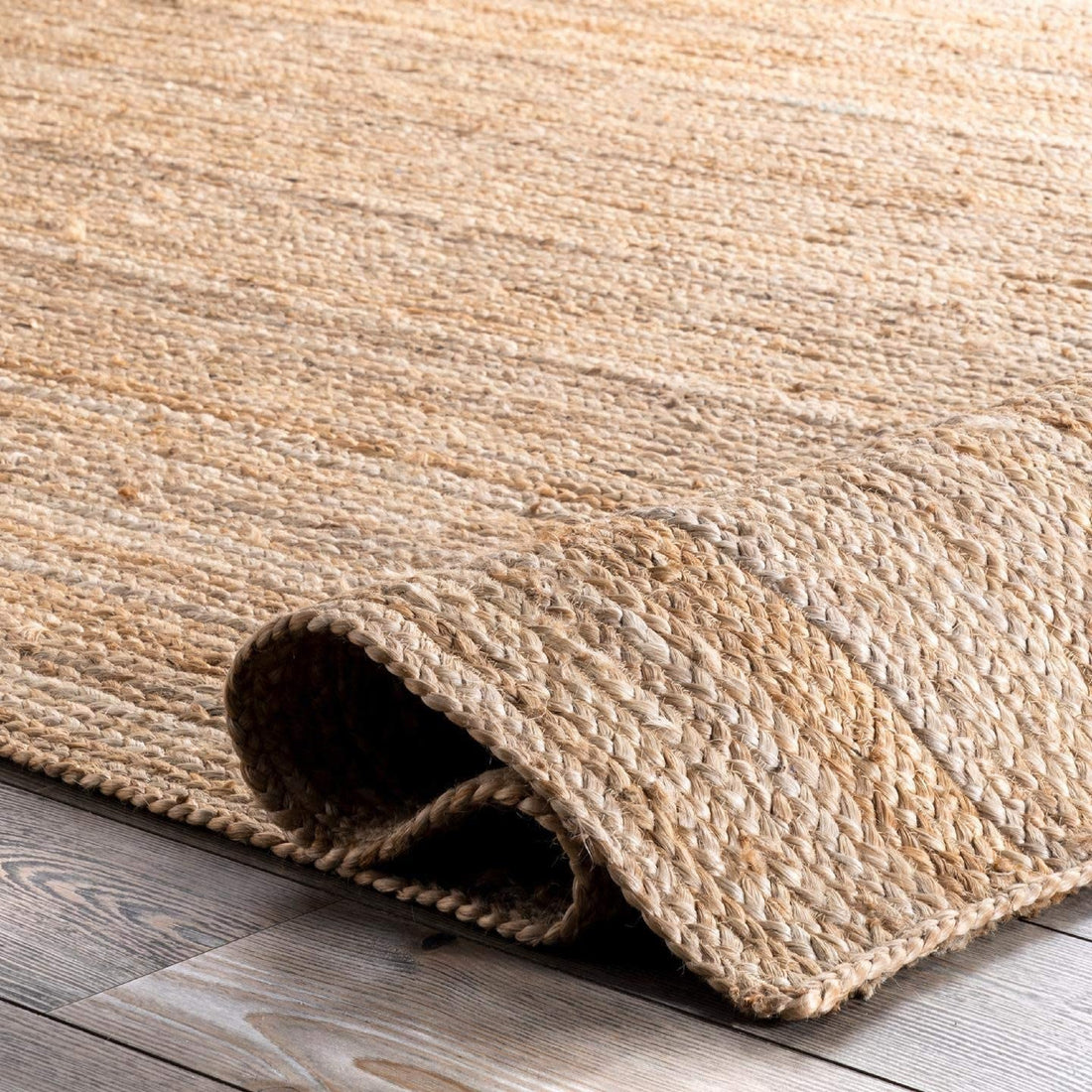 Zuma Textured Jute Bohemian Stitched Handmade Rug