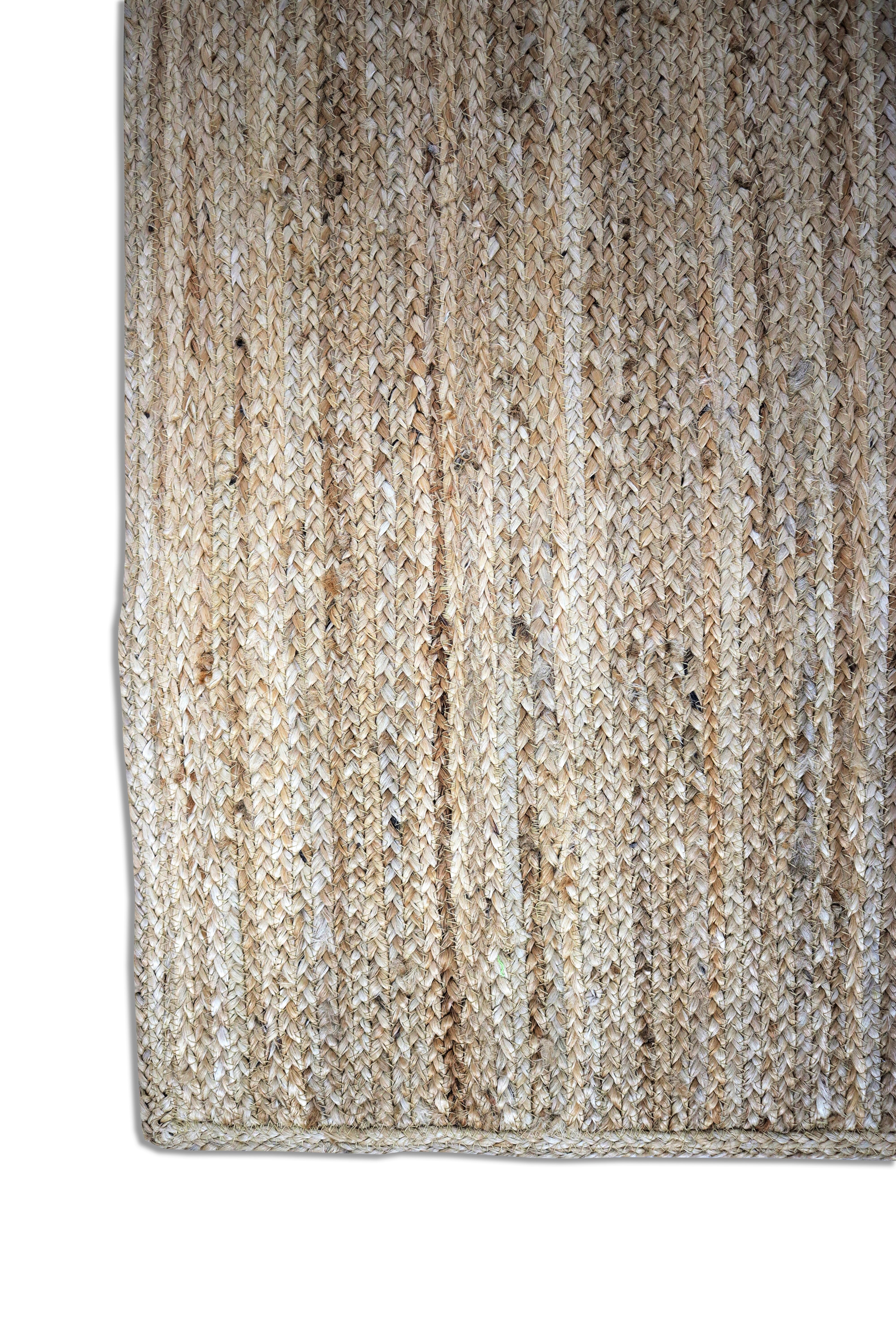 Zuma Textured Jute Bohemian Stitched Handmade Rug