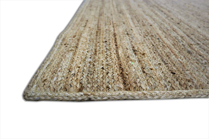 Zuma Textured Jute Bohemian Stitched Handmade Rug | Tan Minimalis